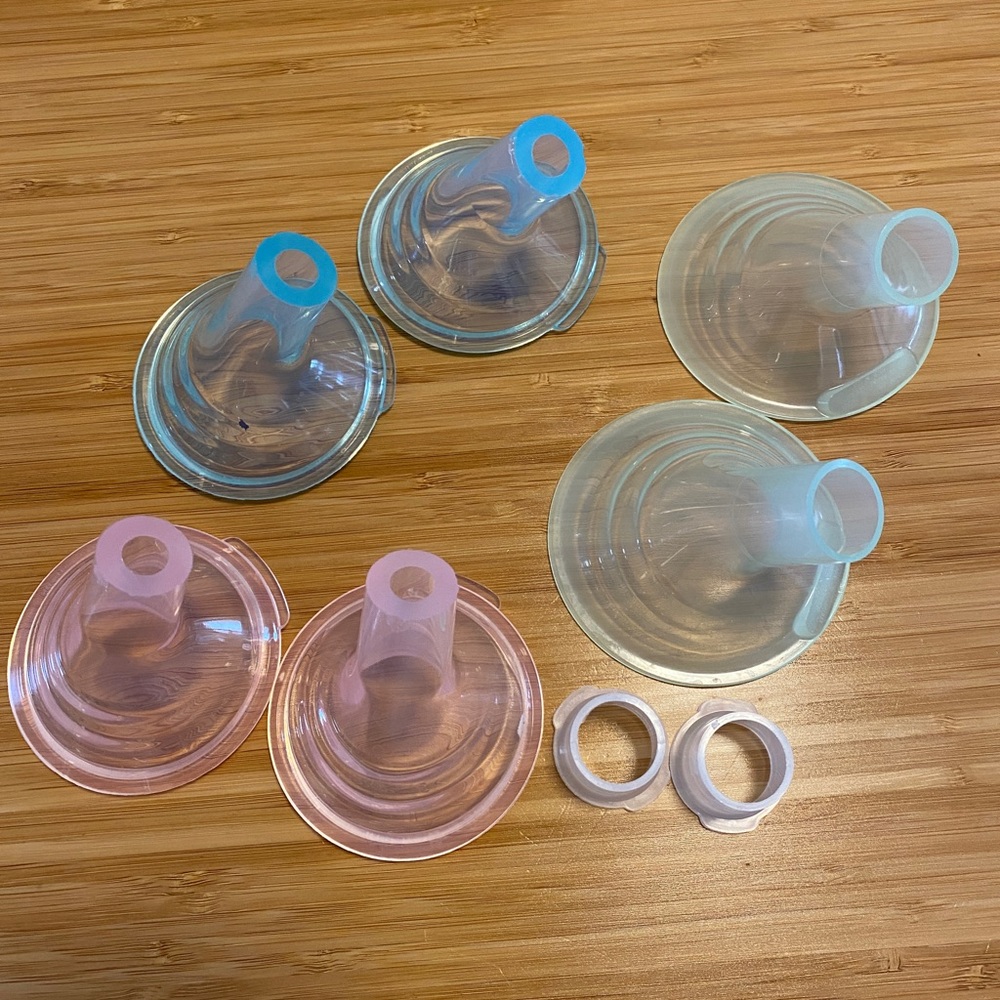 Small Set of Pumpin Pal Flanges for Medela, Lansinoh, and Hygeia